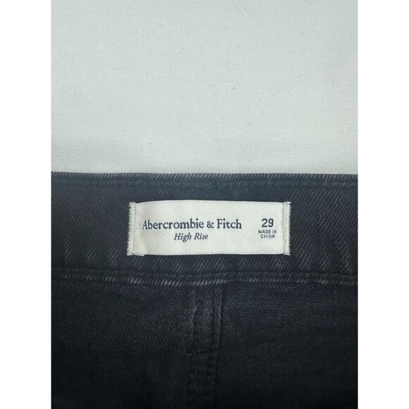 NWT Abercrombie and Fitch Women’s Black Denim Studded Mini Skirt Size 29 - Picture 6 of 10